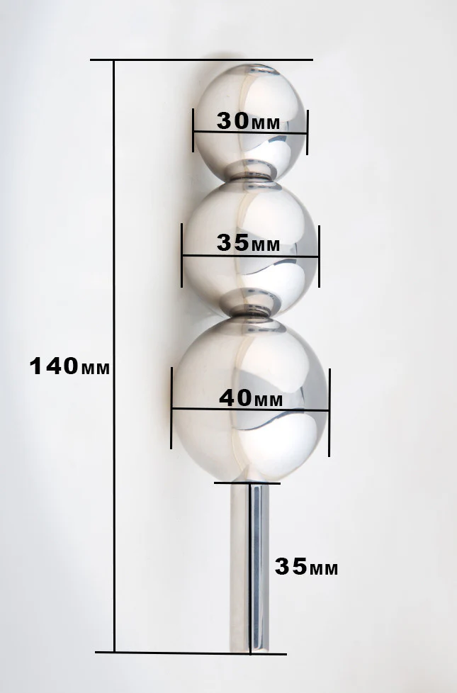 Unisex Small 3-Ball Plug - Image 7